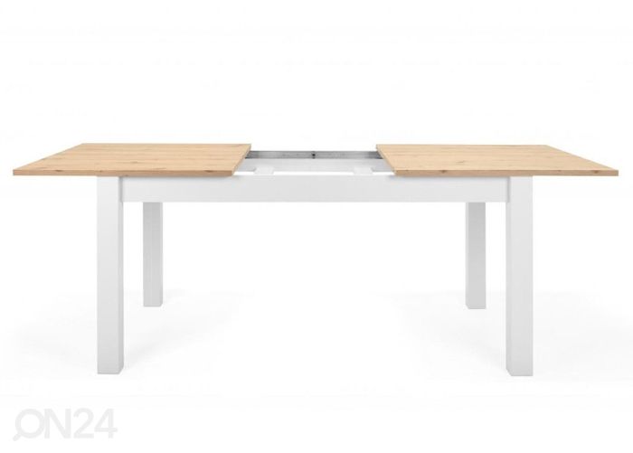 Pikendatav söögilaud Bergen 160-215x90 cm suurendatud