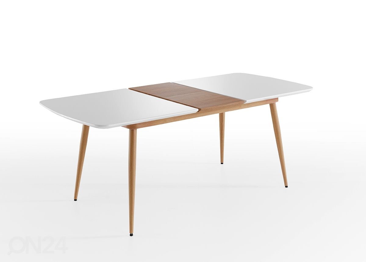 Pikendatav söögilaud Bozen 160-200x90 cm suurendatud