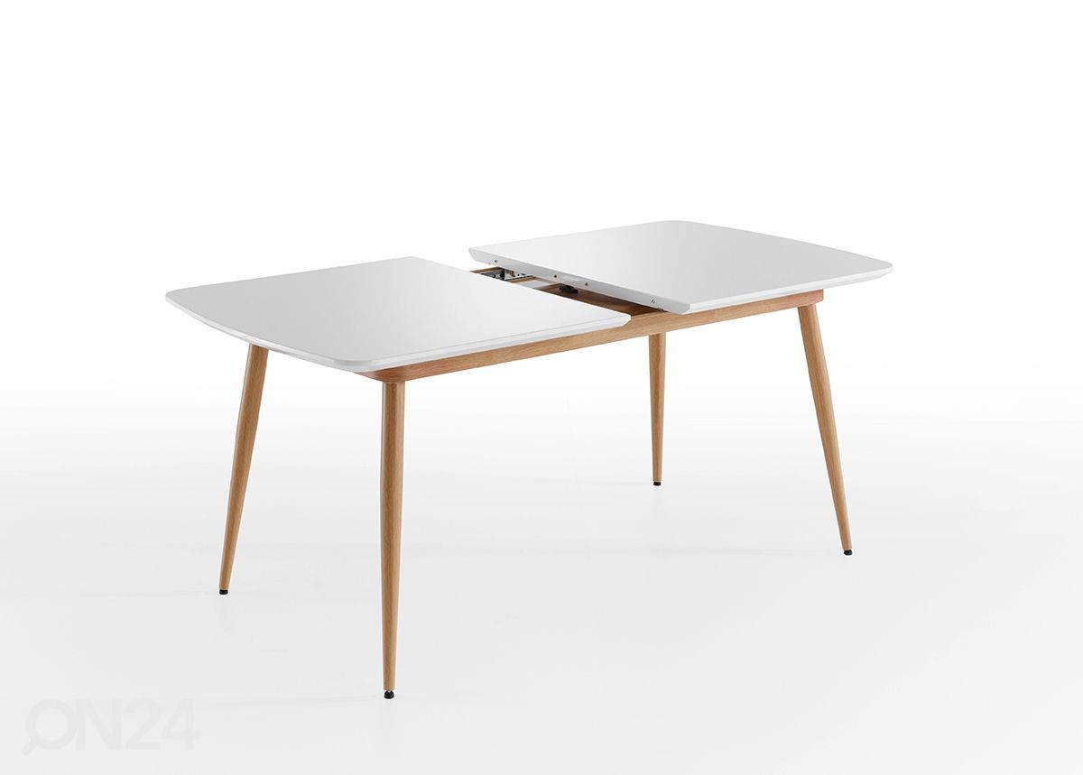 Pikendatav söögilaud Bozen 160-200x90 cm suurendatud