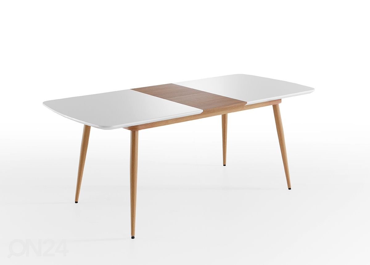 Pikendatav söögilaud Bozen 160-200x90 cm suurendatud