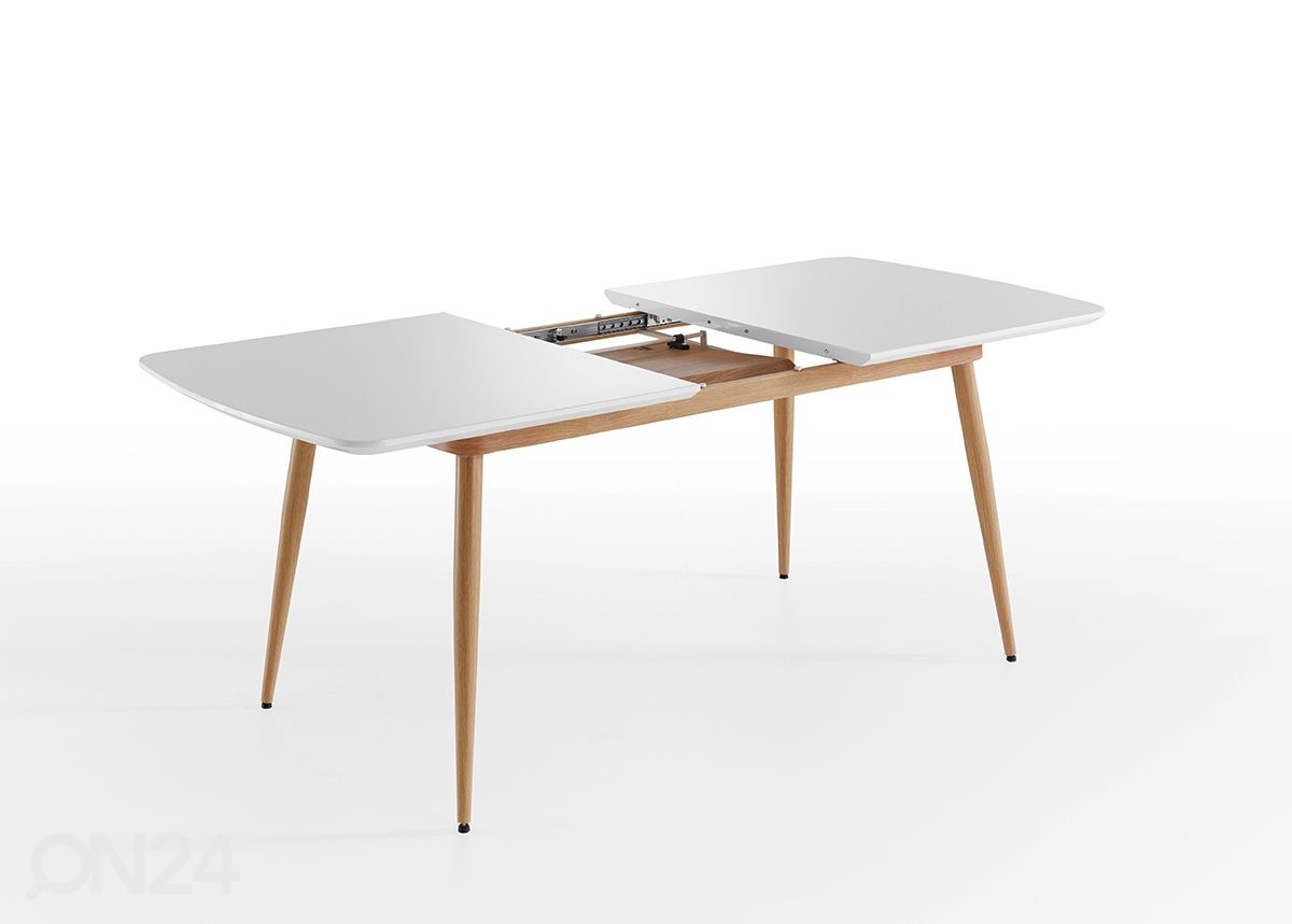 Pikendatav söögilaud Bozen 160-200x90 cm suurendatud