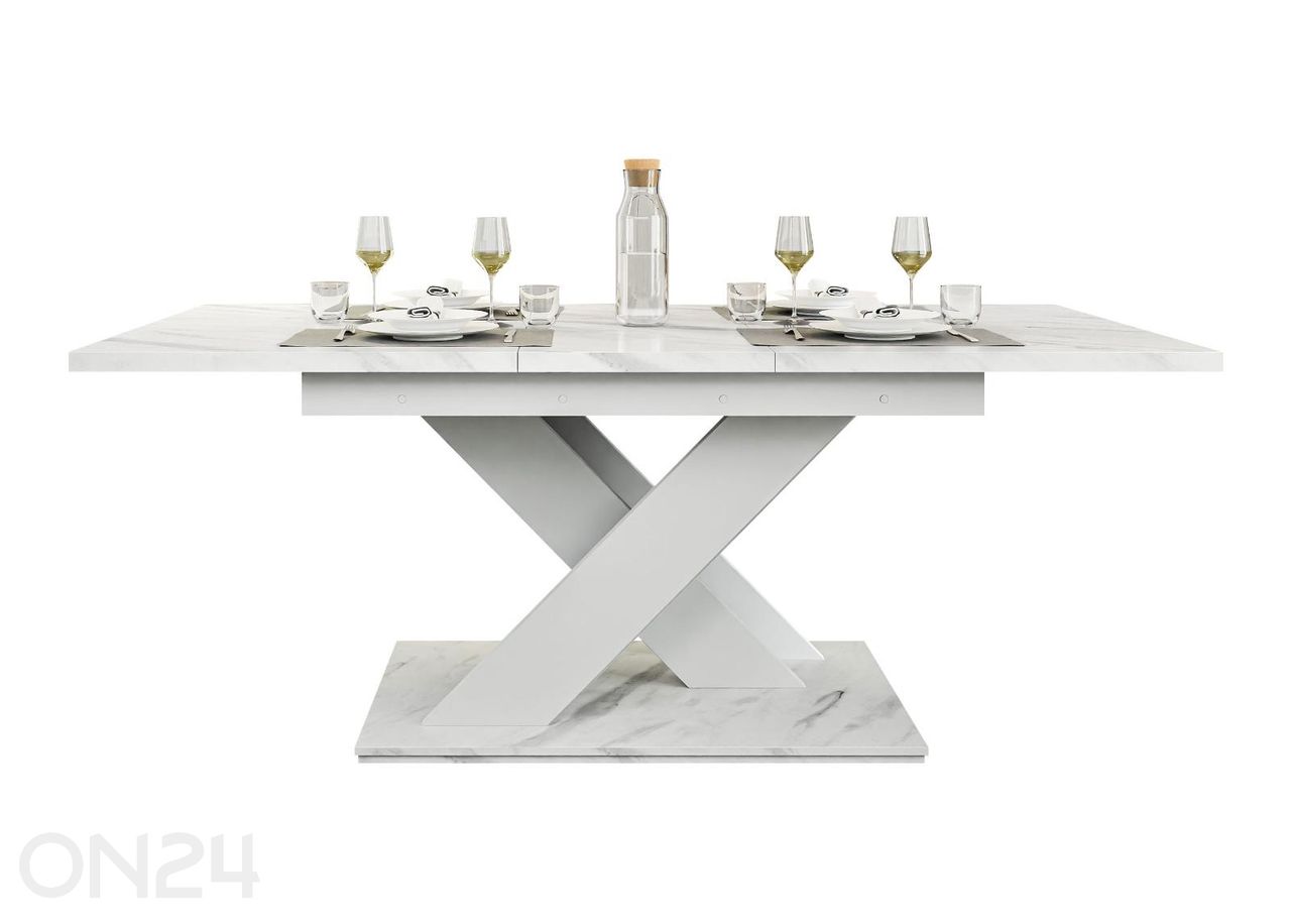 Pikendatav söögilaud Bronx 80x140/180 cm suurendatud