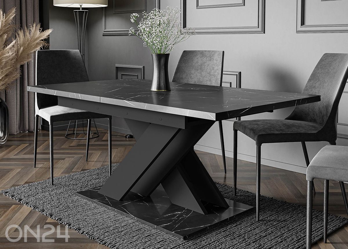 Pikendatav söögilaud Bronx 80x140/180 cm suurendatud