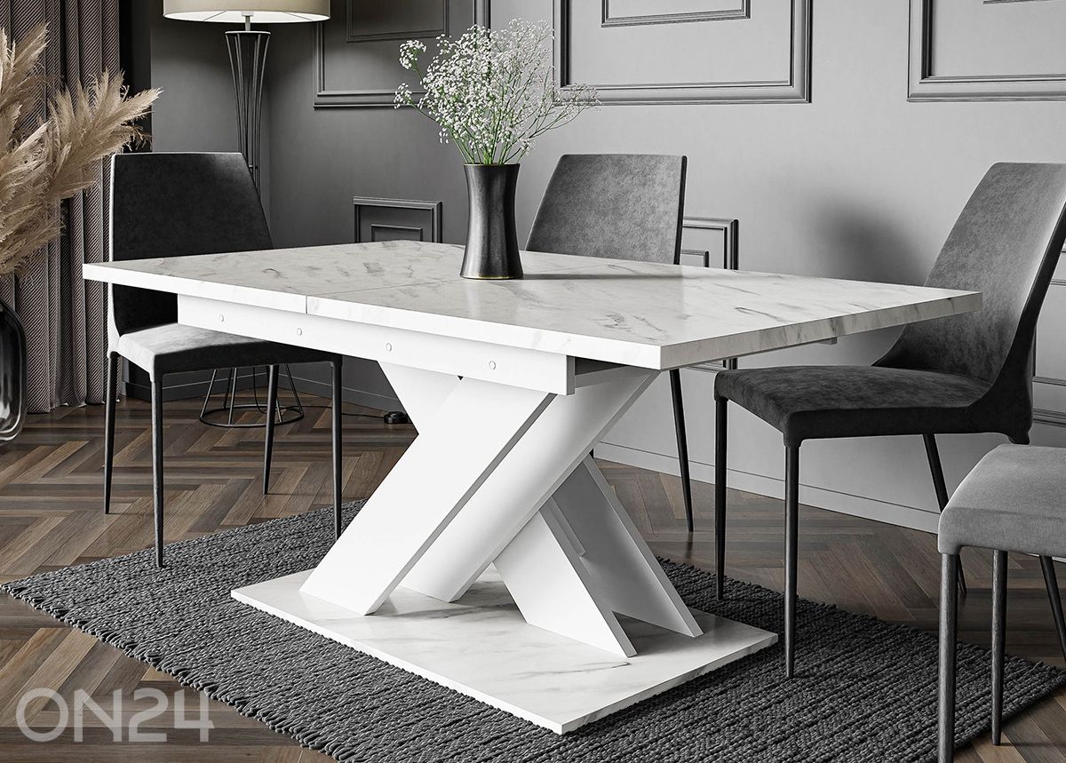 Pikendatav söögilaud Bronx 80x140/180 cm suurendatud