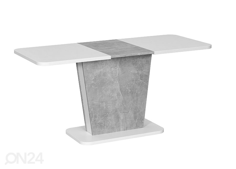Pikendatav söögilaud Cally 110-145x68 cm suurendatud