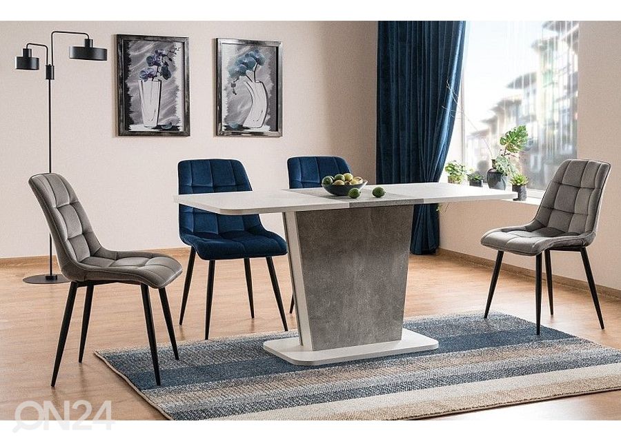 Pikendatav söögilaud Cally 110-145x68 cm suurendatud