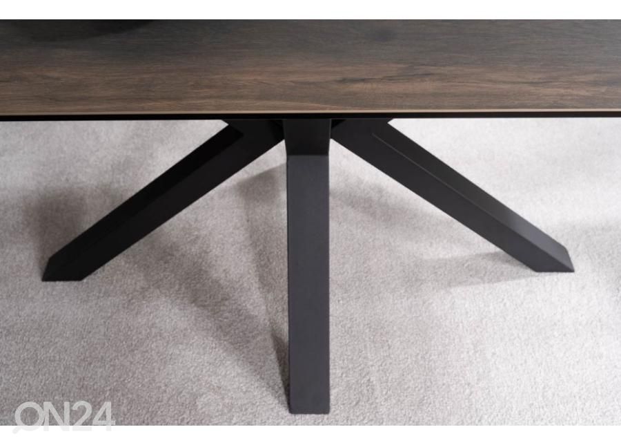 Pikendatav söögilaud Christopher 160-240x90 cm suurendatud