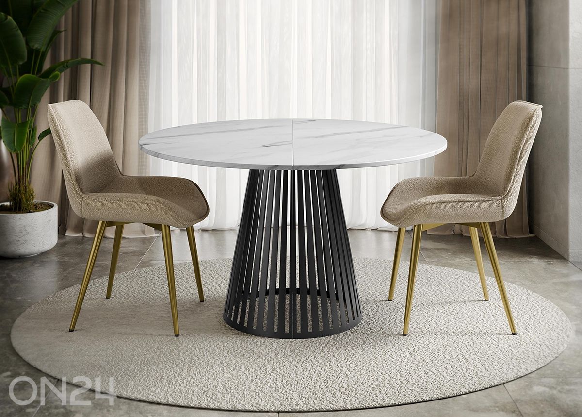 Pikendatav söögilaud Cone 100x100/176 cm suurendatud