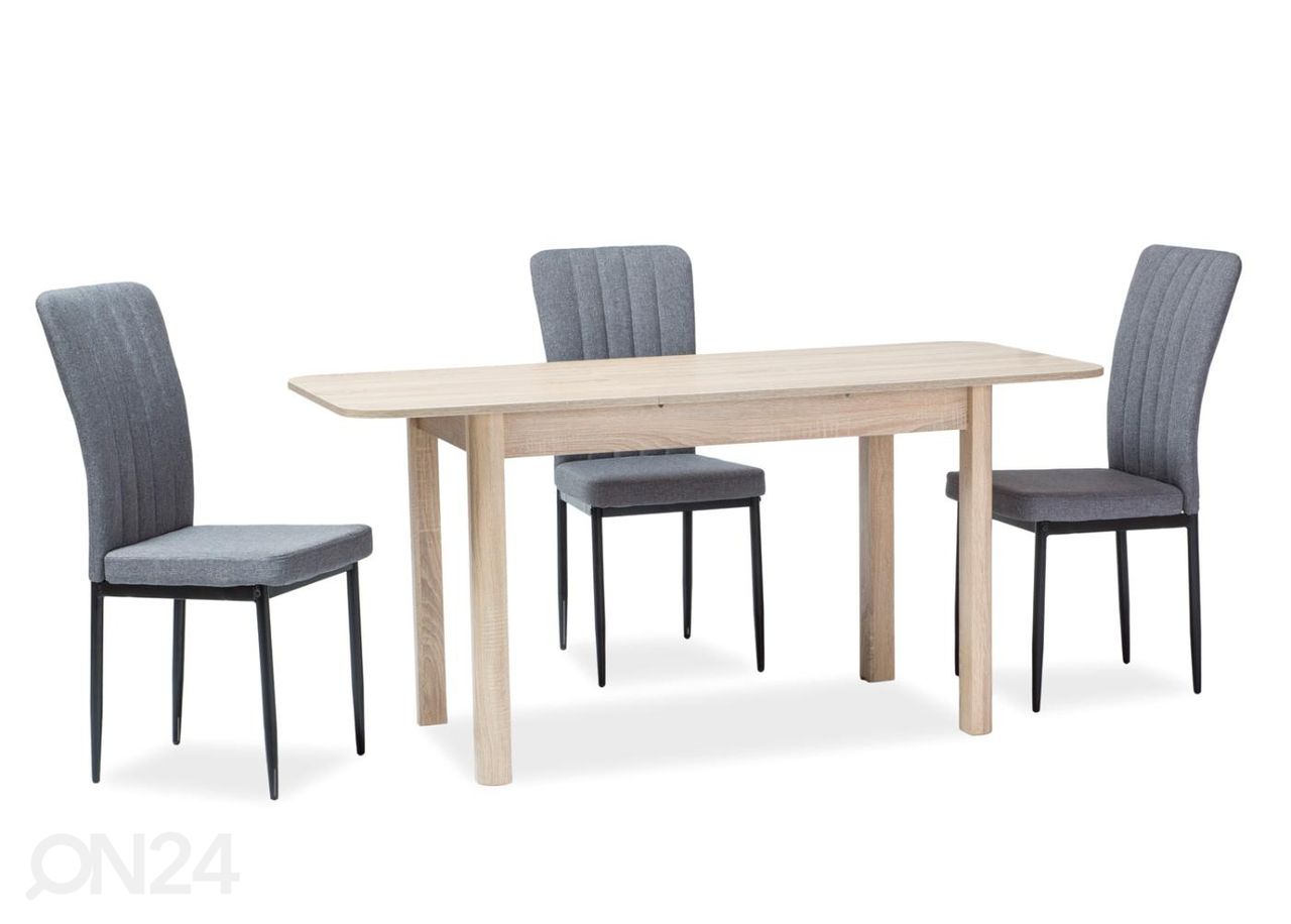 Pikendatav söögilaud Danny 105/140x65 cm suurendatud