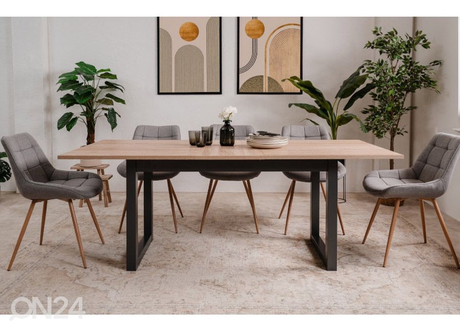 Pikendatav söögilaud Denver 160-200x90 cm, sonoma tamm suurendatud