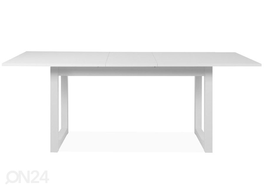 Pikendatav söögilaud Denver 160-200x90 cm, valge suurendatud