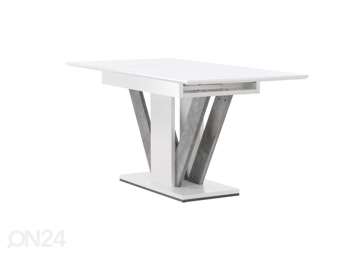 Pikendatav söögilaud Disa 120/160x80cm suurendatud