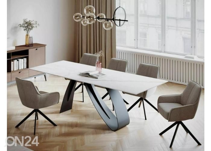 Pikendatav söögilaud Dune 160-240x90 cm suurendatud