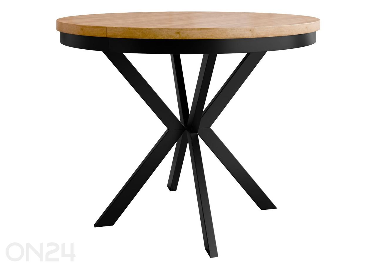 Pikendatav söögilaud Edder 120x120/196 cm suurendatud