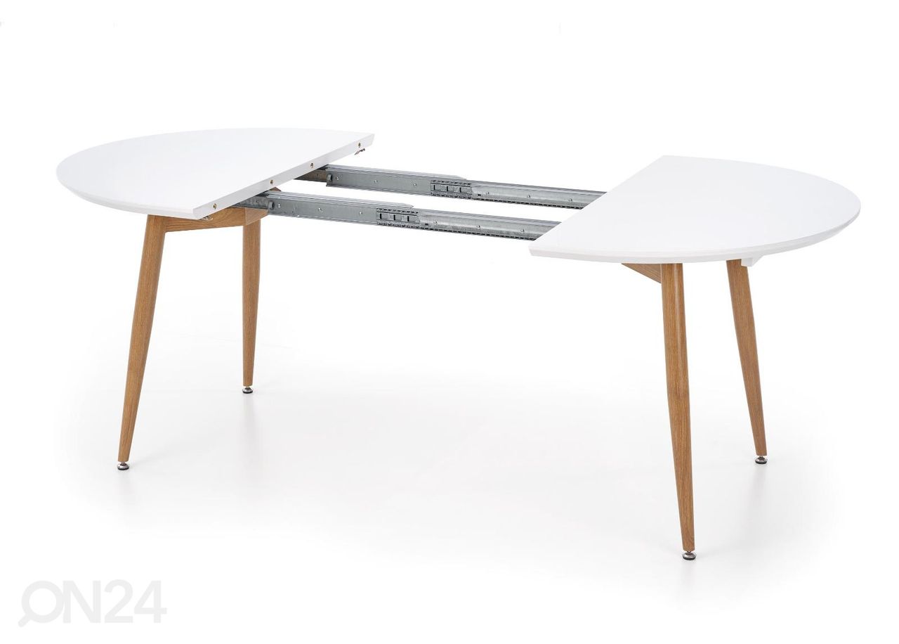 Pikendatav söögilaud Edward 100x120/200 cm suurendatud