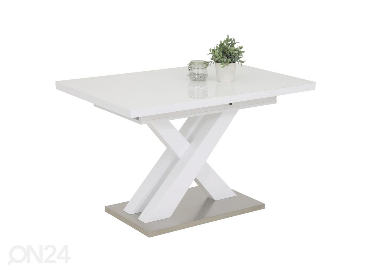 Pikendatav söögilaud Elvira 80x120-160 cm suurendatud