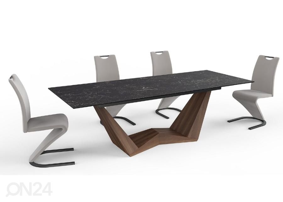 Pikendatav söögilaud Ferruccio 200-250x98 cm suurendatud