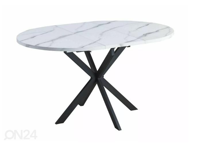Pikendatav söögilaud Gabrielo 100-135x100 cm suurendatud