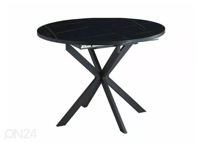 Pikendatav söögilaud Gabrielo 100-135x100 cm suurendatud