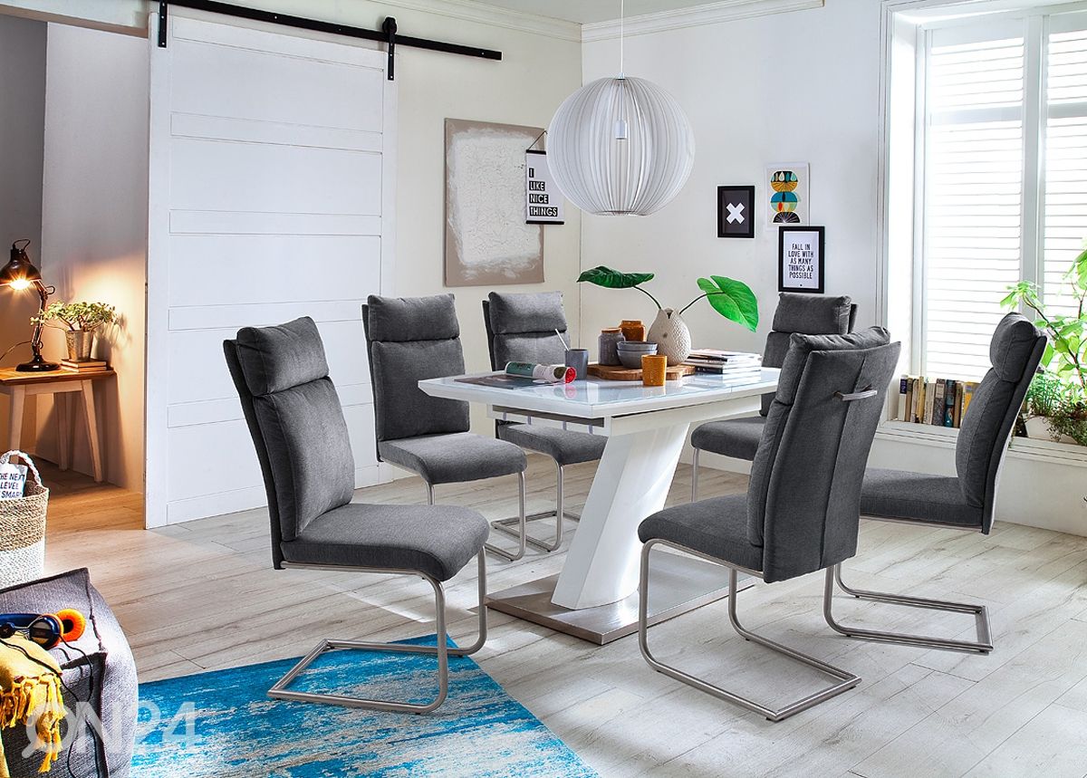 Pikendatav söögilaud Galina 140-180x80 cm suurendatud