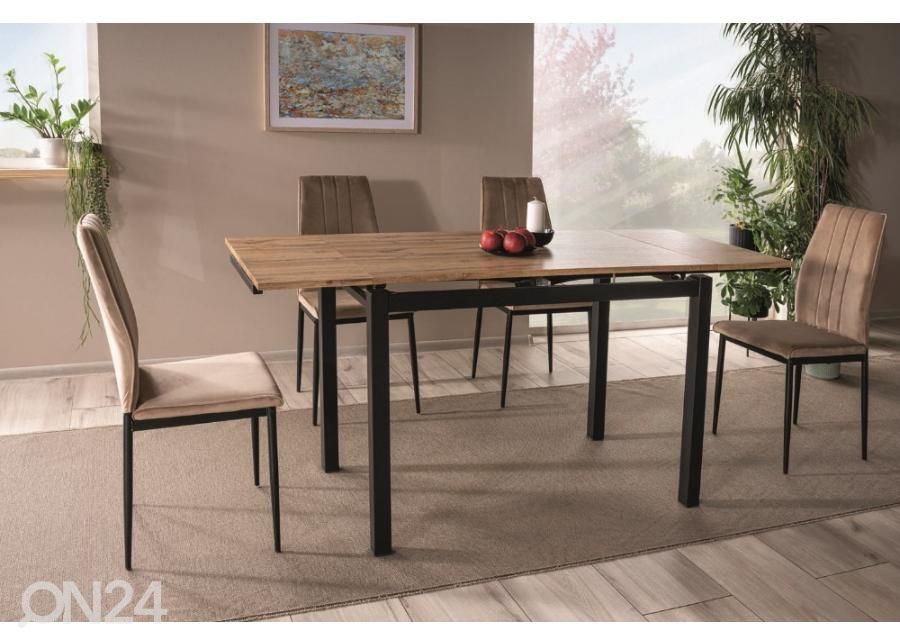 Pikendatav söögilaud Gdansk 110-170x74 cm suurendatud