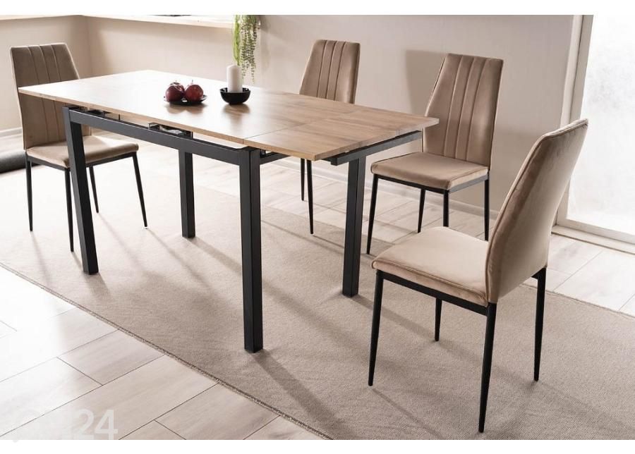 Pikendatav söögilaud Gdansk 110-170x74 cm suurendatud
