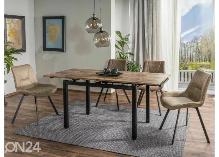 Pikendatav söögilaud Gdansk 110-170x74 cm suurendatud