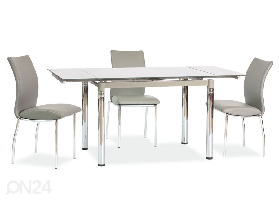 Pikendatav söögilaud Gdansk 74x110-170 cm suurendatud