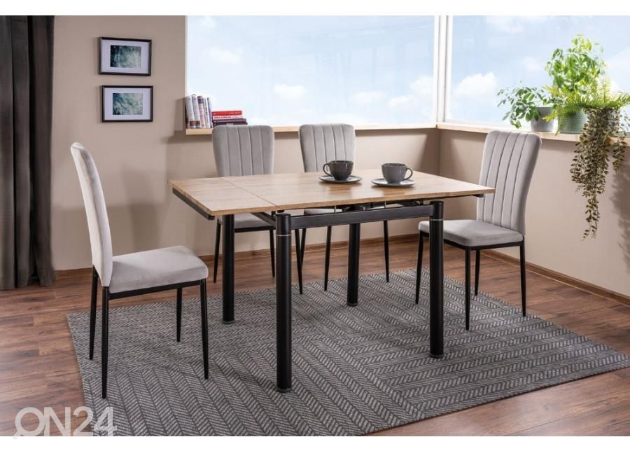 Pikendatav söögilaud Gdansk 80-131x80 cm suurendatud