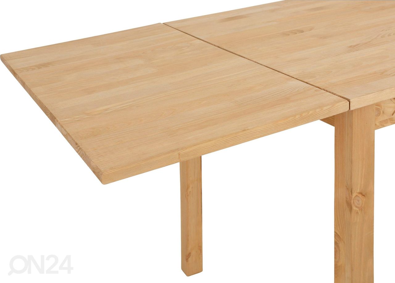 Pikendatav söögilaud Indra 120/160x80 cm suurendatud