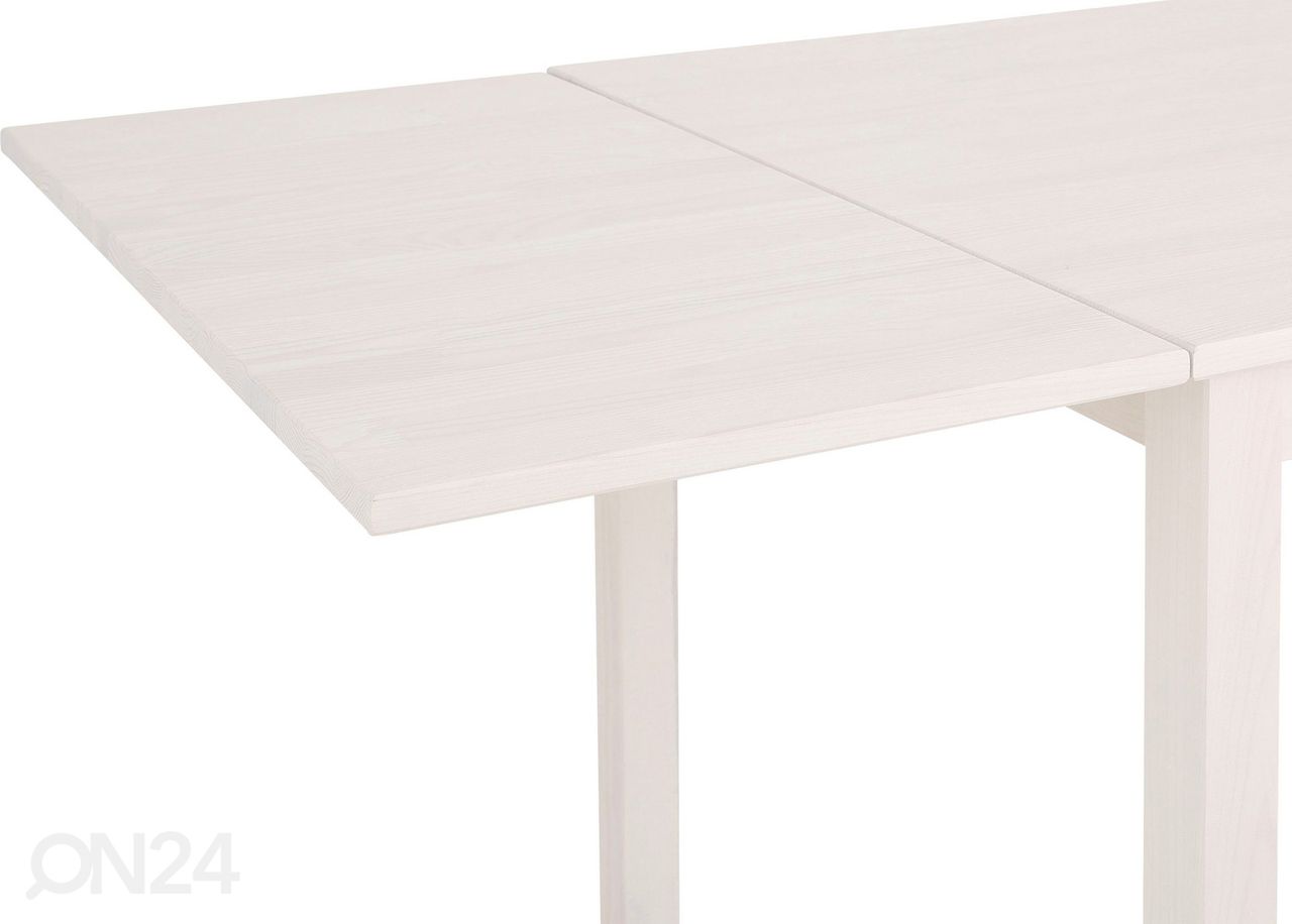 Pikendatav söögilaud Indra 120/160x80 cm suurendatud