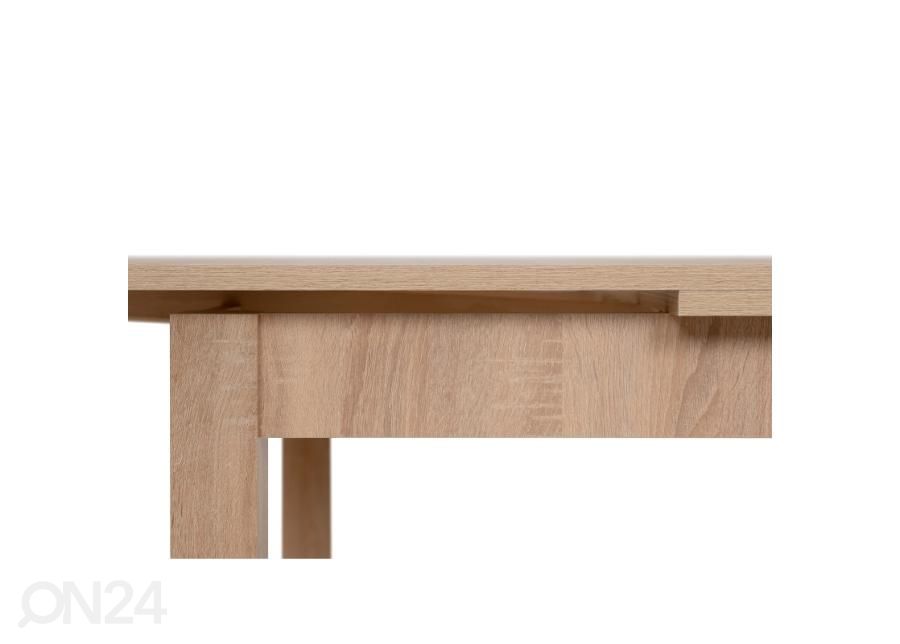 Pikendatav söögilaud Longford 120/200x80 cm suurendatud