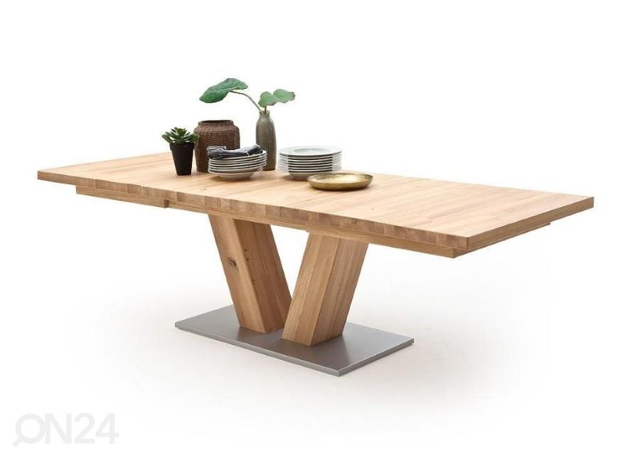 Pikendatav söögilaud Managua 140-220x90 cm suurendatud