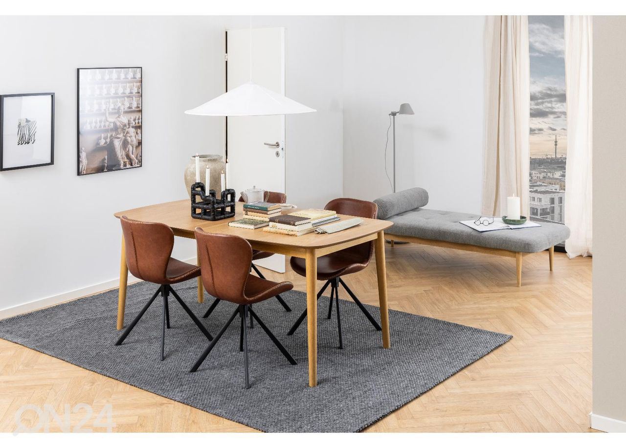 Pikendatav söögilaud Monz 180/219x90 cm suurendatud