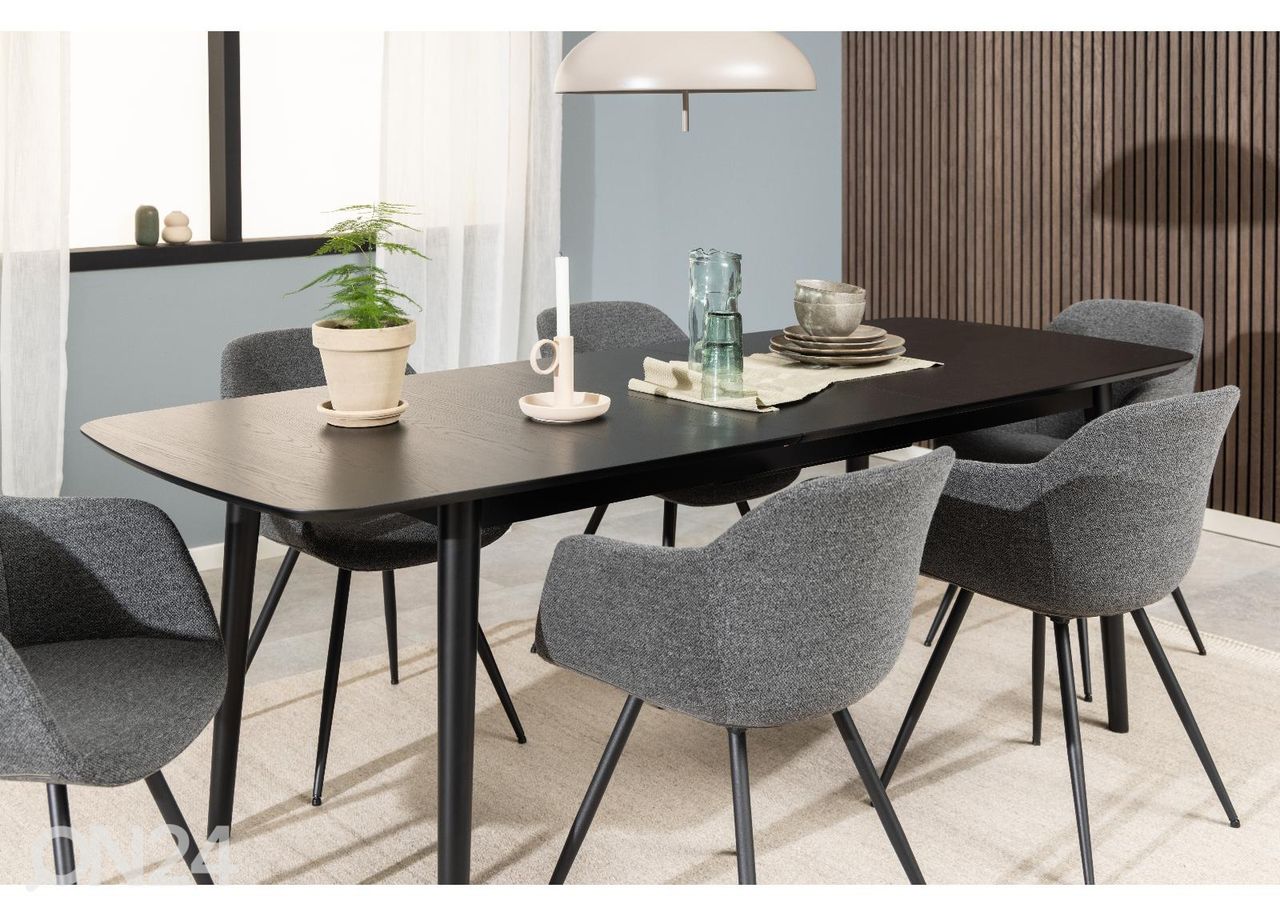 Pikendatav söögilaud Monz 180/219x90 cm suurendatud