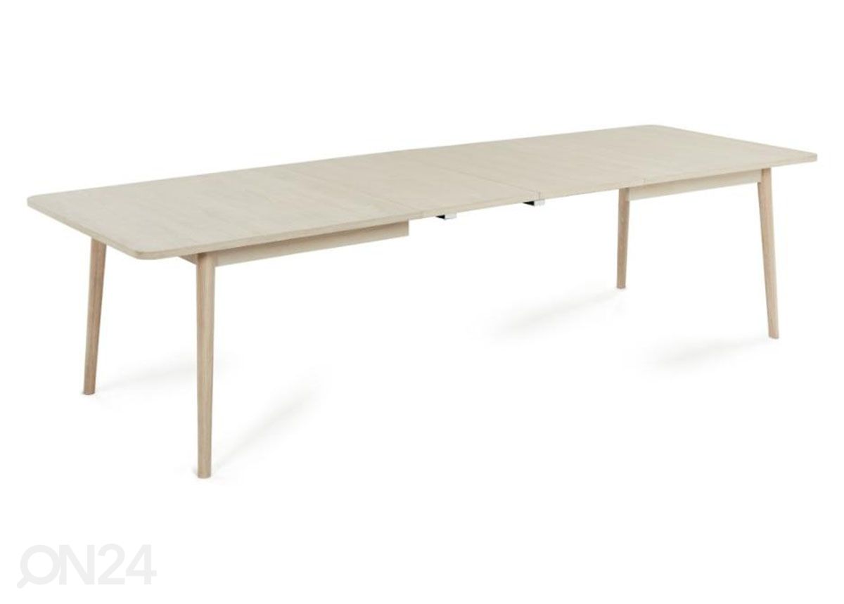 Pikendatav söögilaud Nyborg 200/300×100 cm suurendatud