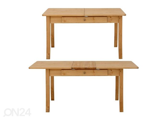Pikendatav söögilaud Palermo 140-180x90 cm suurendatud mõõdud