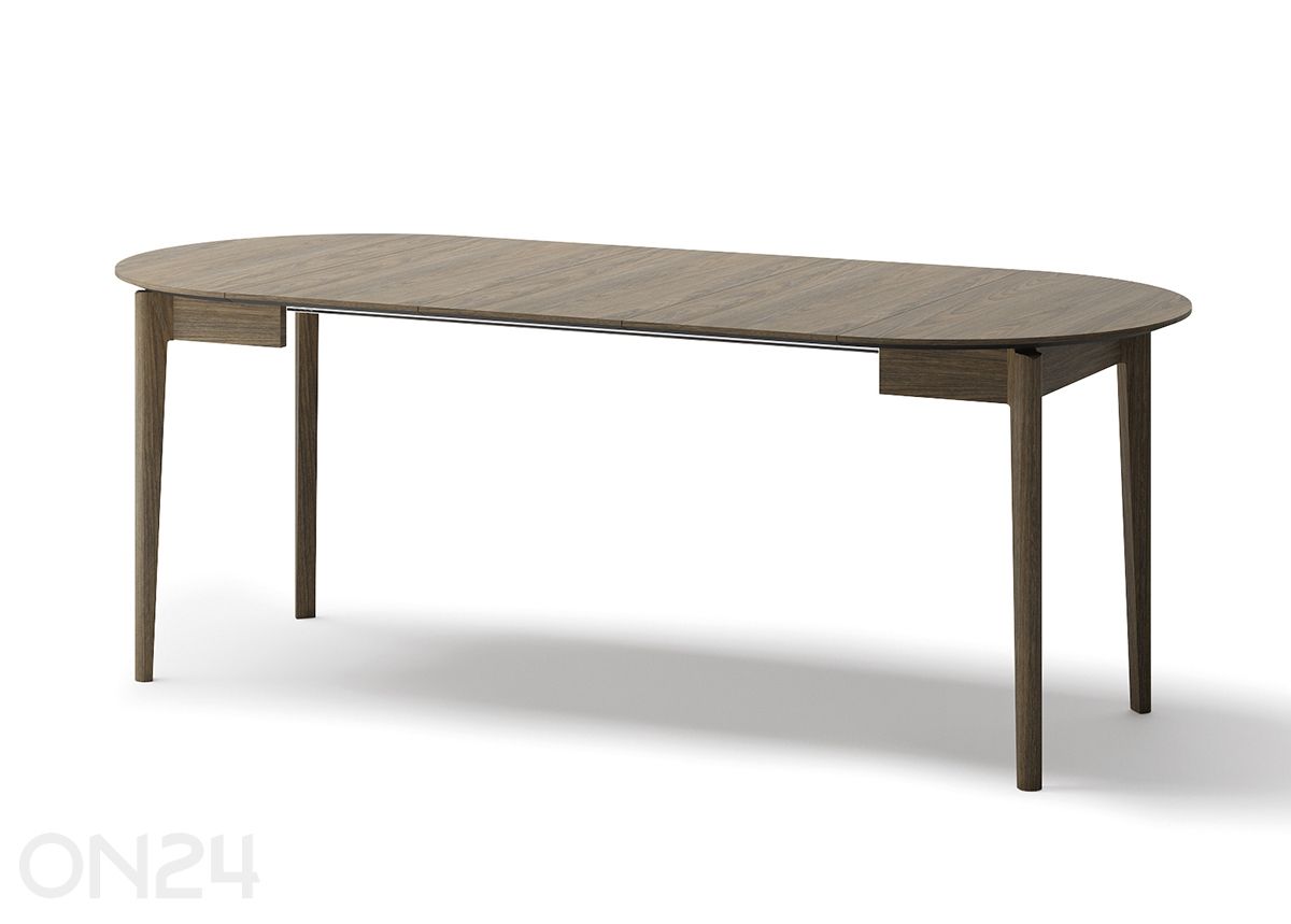 Pikendatav söögilaud Plot Ø 90x90/210 cm suurendatud