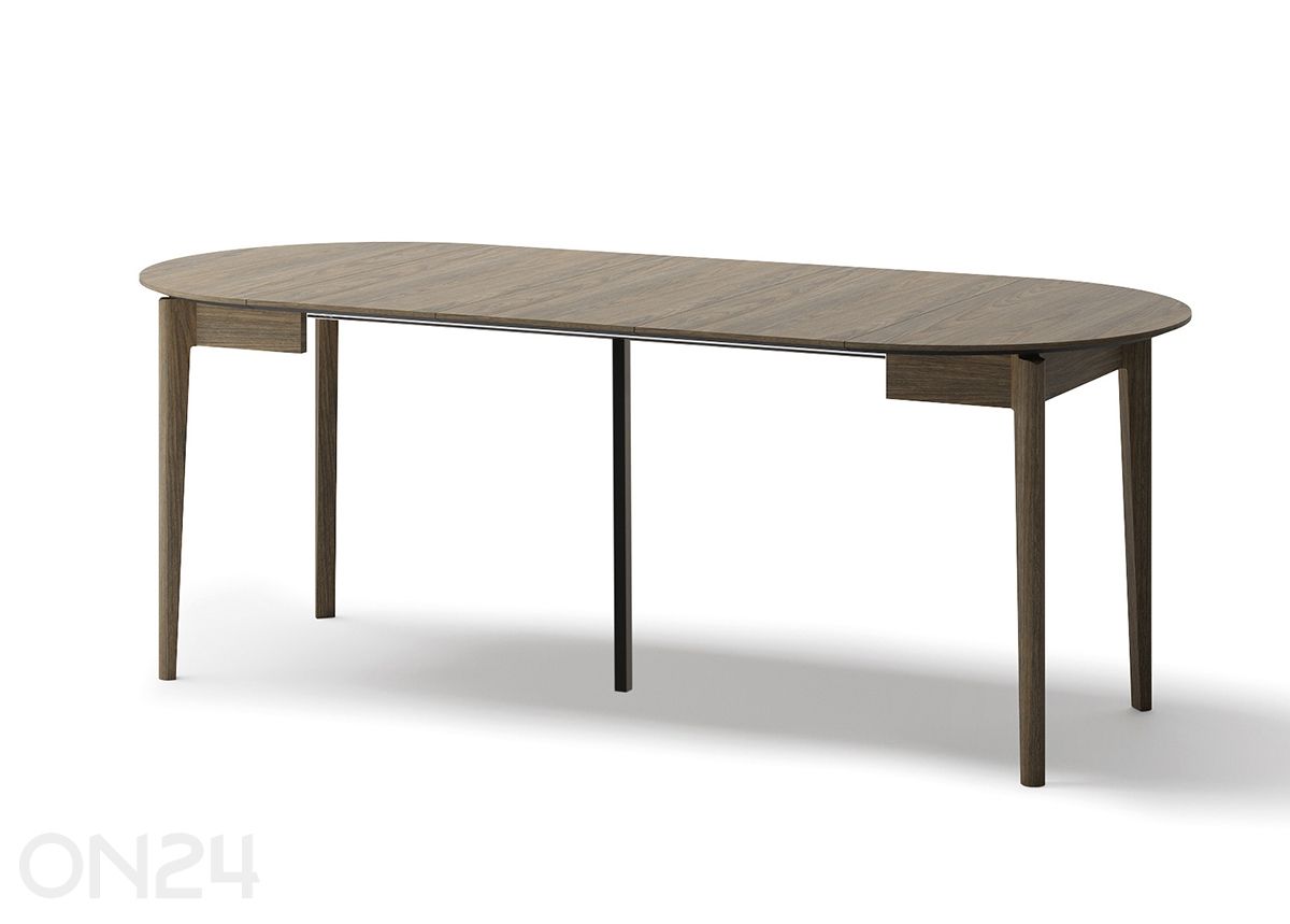 Pikendatav söögilaud Plot Ø 90x90/210 cm suurendatud