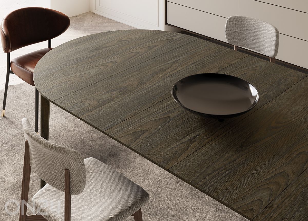 Pikendatav söögilaud Plot Ø 90x90/210 cm suurendatud