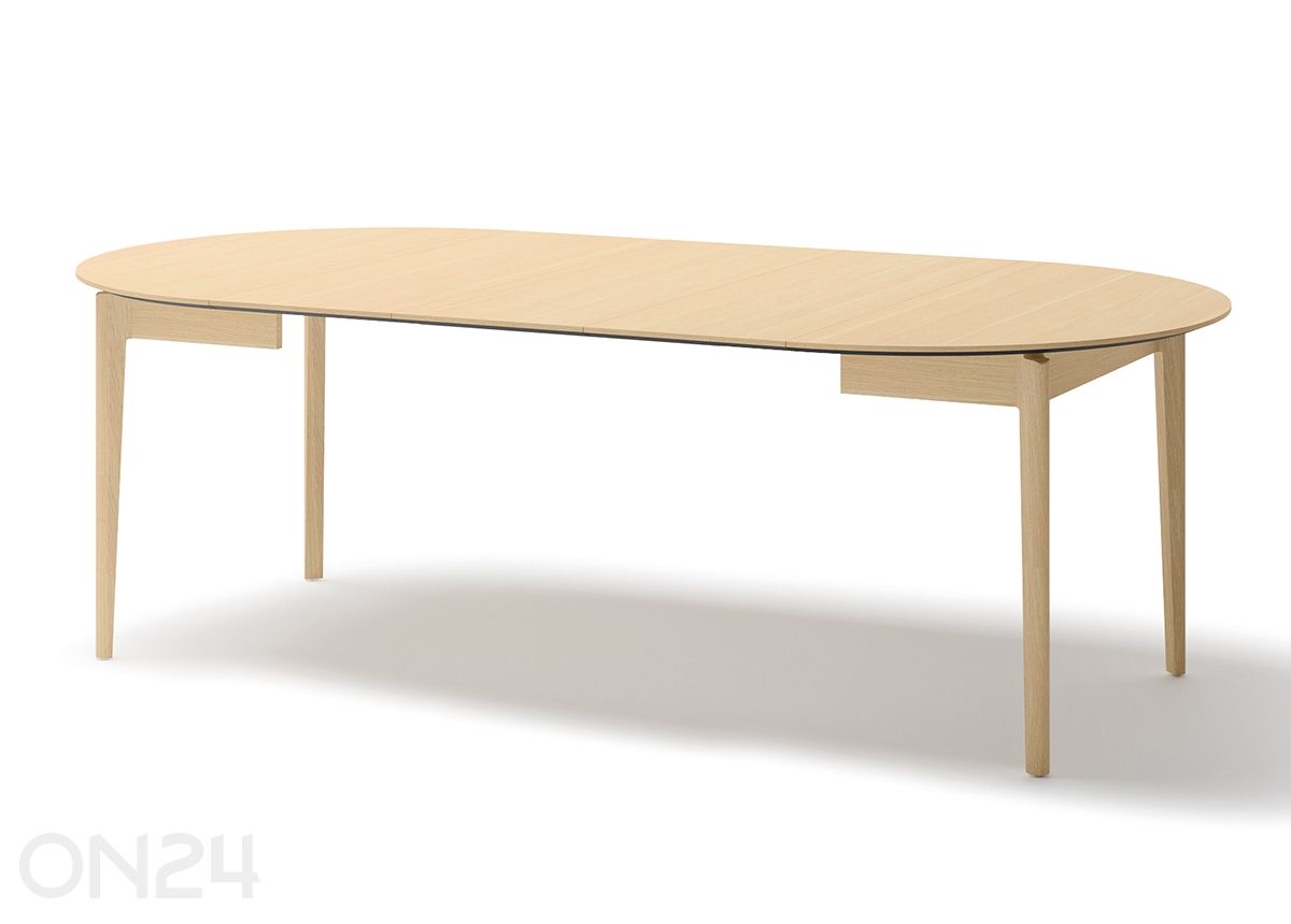 Pikendatav söögilaud Plot Ø120x120/240 cm suurendatud