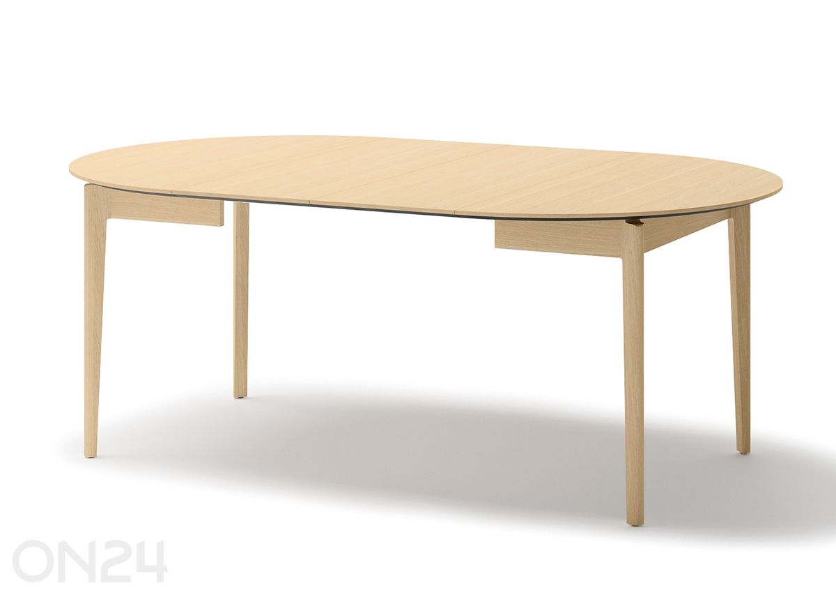 Pikendatav söögilaud Plot Ø120x120/240 cm suurendatud