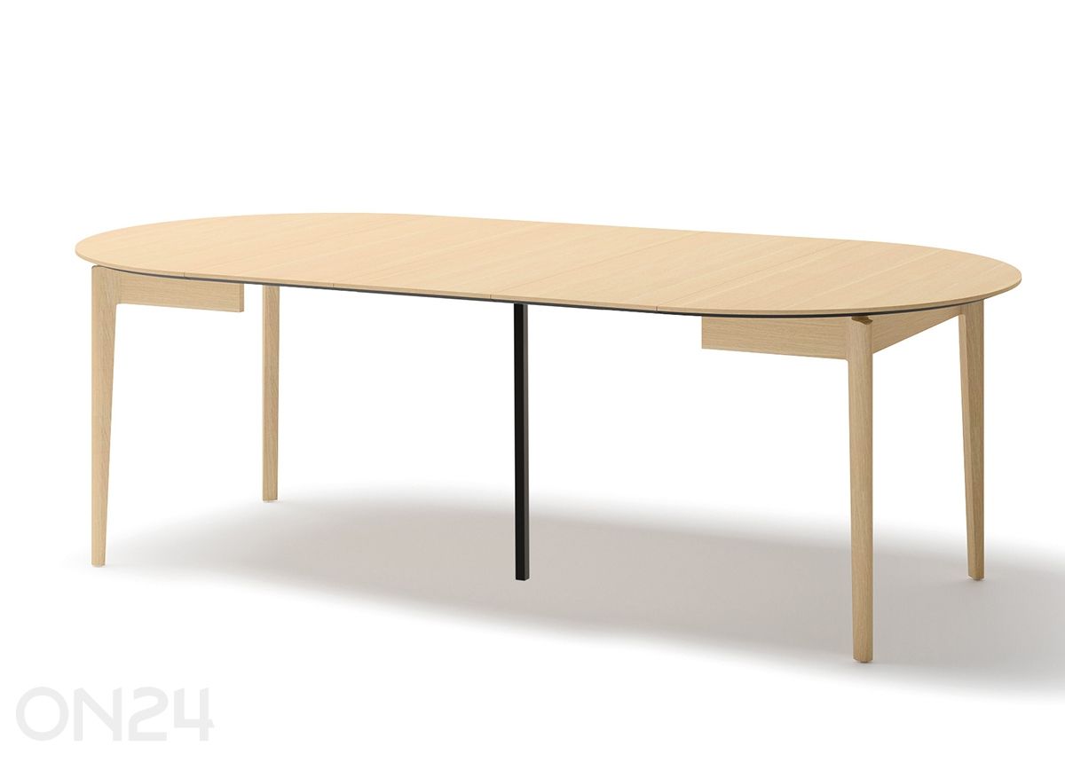 Pikendatav söögilaud Plot Ø120x120/240 cm suurendatud