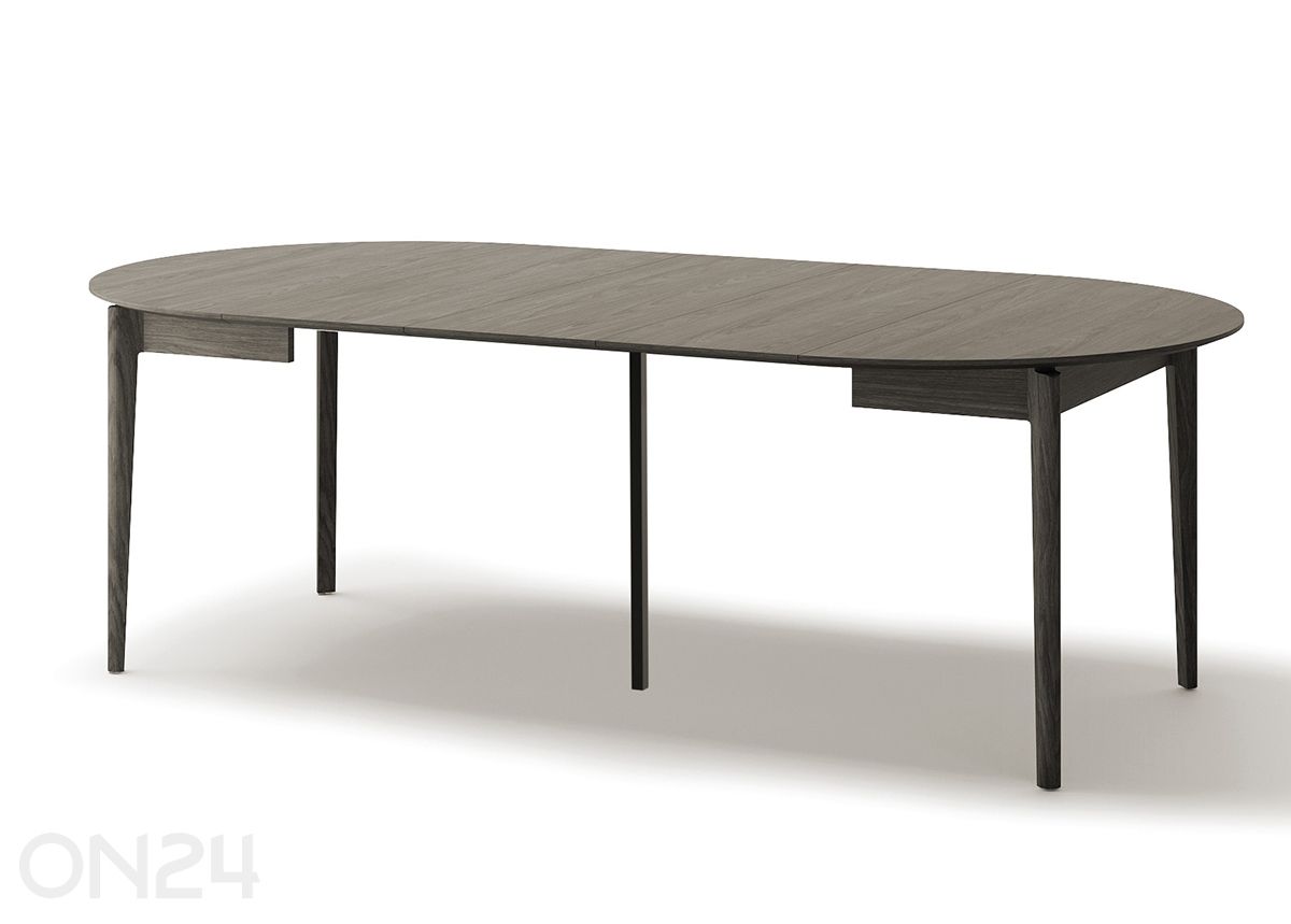 Pikendatav söögilaud Plot Ø120x120/240 cm suurendatud