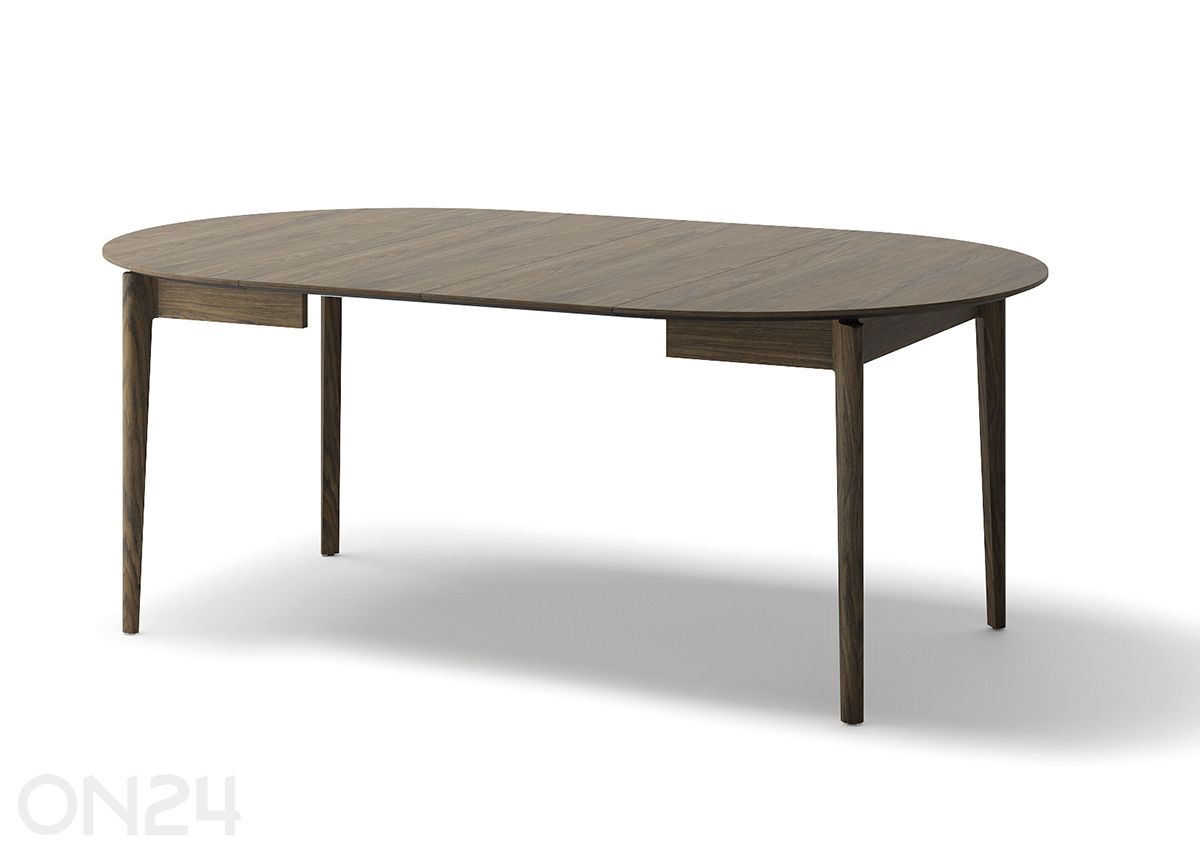 Pikendatav söögilaud Plot Ø120x120/240 cm suurendatud