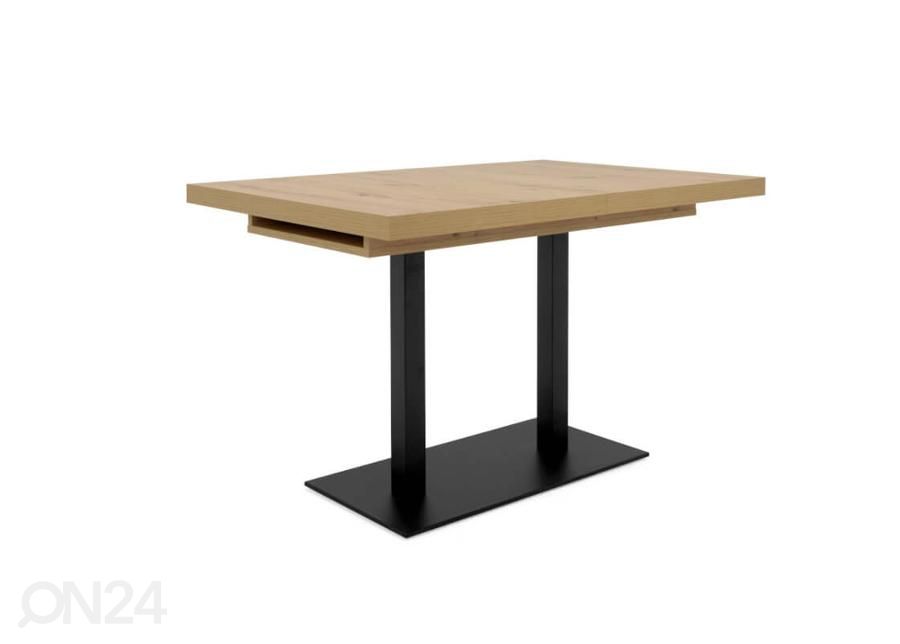 Pikendatav söögilaud Quadrato 120/200x80 cm suurendatud