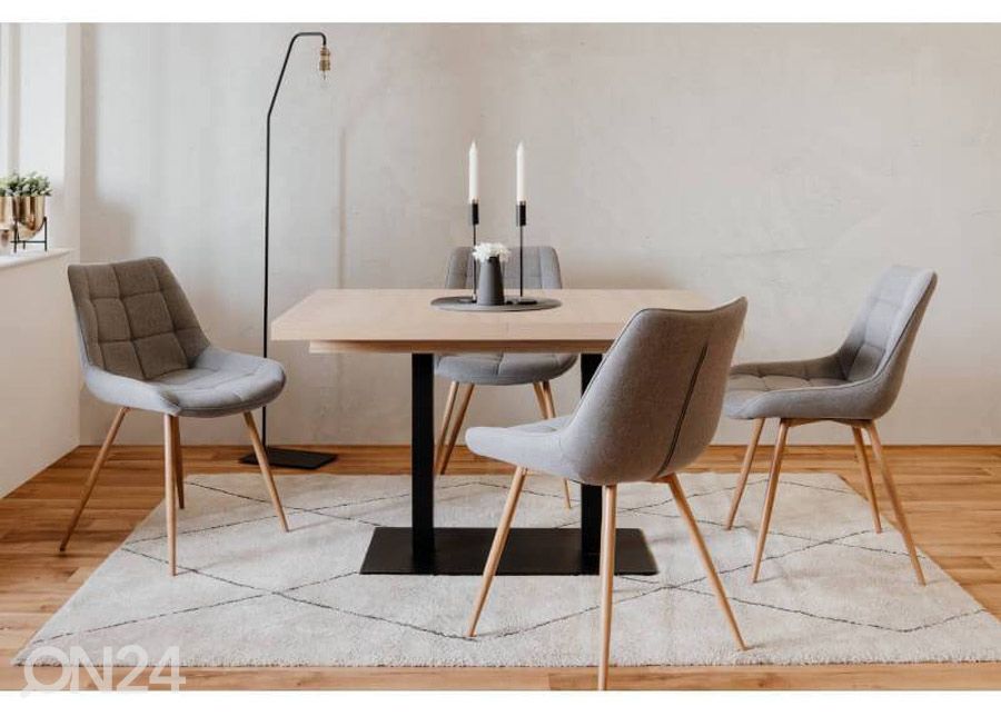 Pikendatav söögilaud Quadrato 120/200x80 cm suurendatud