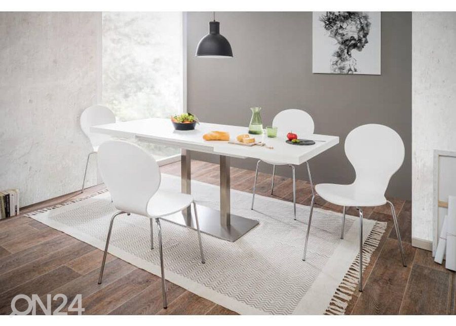 Pikendatav söögilaud Quadrato 120/200x80 cm suurendatud