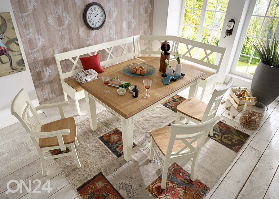 Pikendatav söögilaud Scandic Home 95x140-200 cm suurendatud