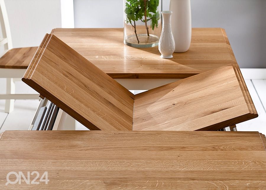 Pikendatav söögilaud Scandic Home 95x140-200 cm suurendatud